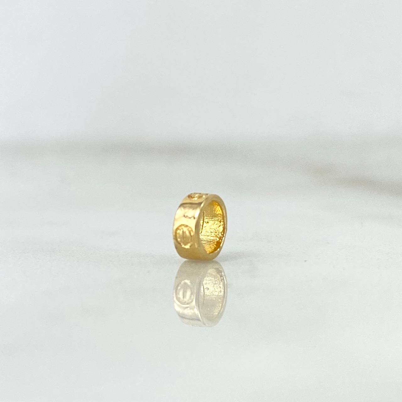 Herraje Tornillo 0.25gr / 0.5cm / Circulo Oro Amarillo ©