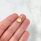 Dije Letra C 0.35gr / 1.5cm / Doble Faz Oro Amarillo