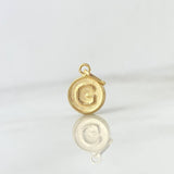 Dije Letra G 0.35gr / 1.5cm / Doble Faz Oro Amarillo