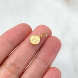 Dije Letra W 0.35gr / 1.5cm / Doble Faz Oro Amarillo