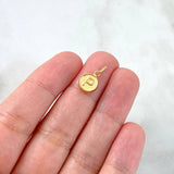 Dije Letra P 0.35gr / 1.5cm / Doble Faz Oro Amarillo