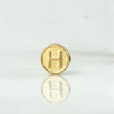 Herraje Letra H 0.25gr / 0.8cm / Tambor Doble Faz Oro Amarillo