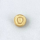 Herraje Letra O 0.25gr / 0.8cm / Tambor Doble Faz Oro Amarillo