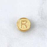 Herraje Letra R 0.25gr / 0.8cm / Doble Faz Oro Amarillo