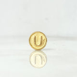 Herraje Letra U 0.25gr / 0.8cm / Doble Faz Oro Amarillo