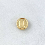 Herraje Letra U 0.25gr / 0.8cm / Doble Faz Oro Amarillo