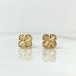 Topos Trébol VCyA 2.4gr / 0.8cm / Diamantado Liso Oro Amarillo Nac.Esp. *