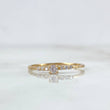 Anillo Solitario Mini chispa 1.05gr / T6 3/4 / Circones Blancos Oro Amarillo