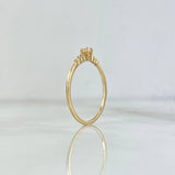 Anillo Solitario Mini chispa 1.05gr / T6 3/4 / Circones Blancos Oro Amarillo