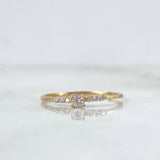 Anillo Solitario Mini chispa 1.05gr / T6 3/4 / Circones Blancos Oro Amarillo