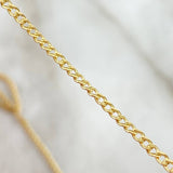 Cadena Cubana 4.6gr / 60cm / 1mm Oro Amarillo +0 *