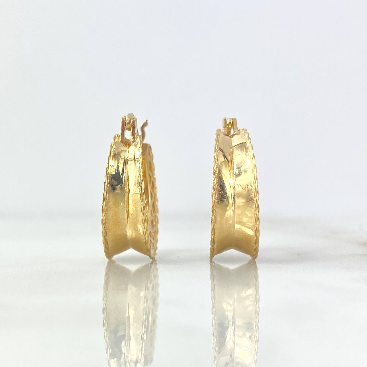 Candongas Ezio 4.7gr / 2.1cm / Filigarana Lateral Oro Amarillo *