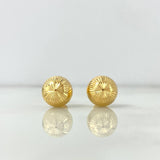 Topos Bola 10mm 1.5gr / Diamantada Oro Amarillo