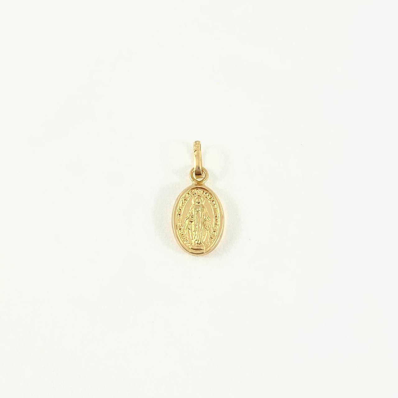 Dije Virgen Milagrosa 0.5gr / 1.7cm / Troquelada Oro Amarillo