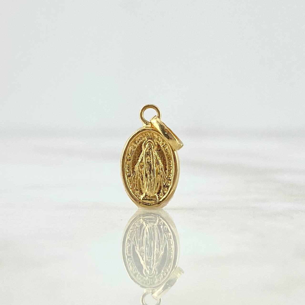 Dije Virgen Milagrosa 0.5gr / 1.7cm / Troquelada Oro Amarillo