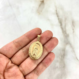 Dije Virgen Guadalupe 2.3gr / 3.6cm / Troquelada Oro Amarillo