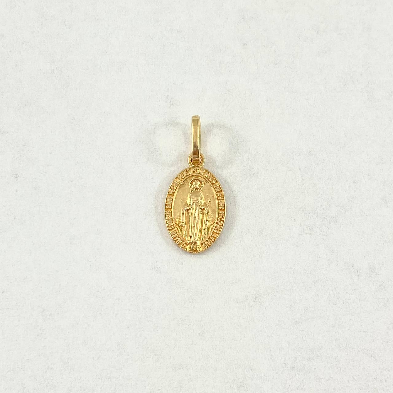 Dije Virgen Milagrosa 0.85gr / 1.8cm / Plana Oro Amarillo