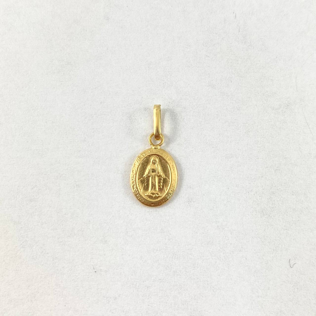 Dije Virgen Milagrosa 0.45gr / 1.8cm / Plana Oro Amarillo