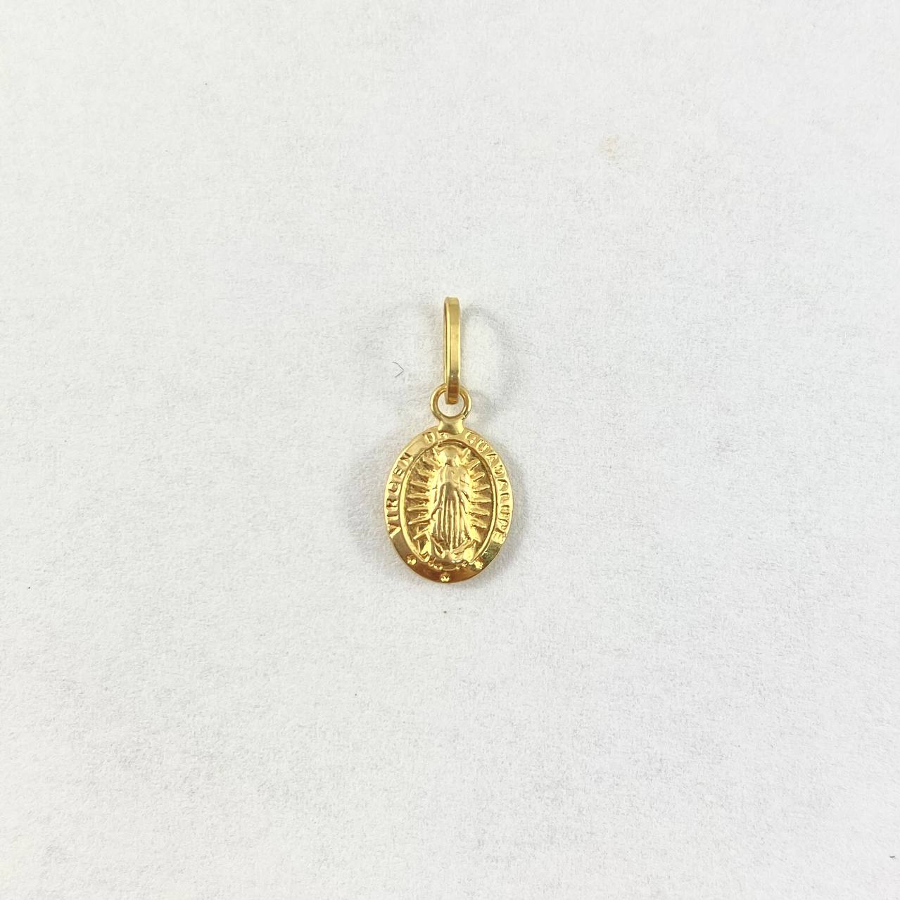 Dije Virgen Guadalupe 0.5gr / 1.8cm / Troquelado Oro Amarillo