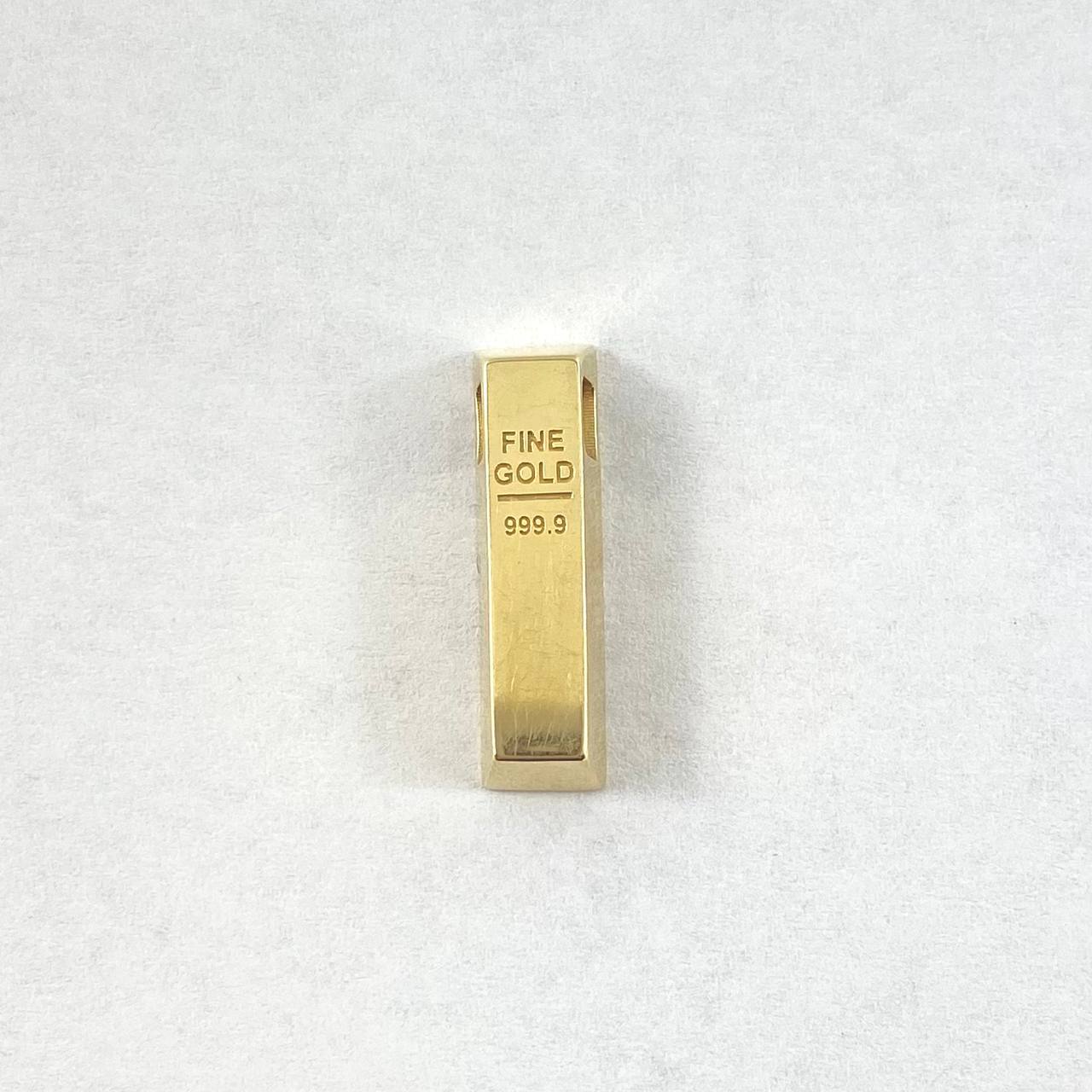 Dije Lingote 2.45gr / 2.5cm / Oro Amarillo +4 ©