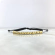 Pulsera Negra Lineal 2gr / 4mm Bolas Lisas - Diamantadas 18 Und Oro Amarillo *