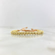 Pulsera Caqui Lineal 4gr / 4mm Bolas Satinadas 28 Und Oro Amarillo *