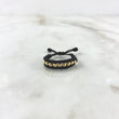 Anillo Negro Carril 0.5gr / 3mm Bolas Lisas 10 Und Oro Amarillo ©