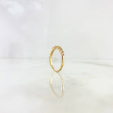 Anillo Churumbela Garritas 1.7gr / T6 1/4 / Diamantes Blancos 15pts Oro Amarillo (Joya) *