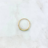 Anillo Estela 1.55gr / T7 3/4 / Esmeraldas 29pts Oro Amarillo (Joya)