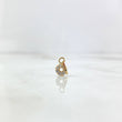 Dije Circulo 0.4gr / 1.2cm / Diamantes Blancos 18pts Oro Amarillo (Joya)