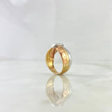 Anillo Rustico Curveado 5.4gr / T6 3/4 / Tres Oros