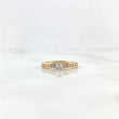 Anillo BV 2.7gr / T6 1/4 / Solitario Circones Blancos Oro Amarillo