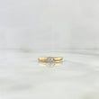 Anillo Solitario Abultado 1.65gr / T6 3/4 / Circon Blanco Oro Amarillo