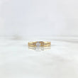 Anillo Solitario Churumbela 3.25gr / T6 1/4 / Circones Blancos Oro Amarillo ©