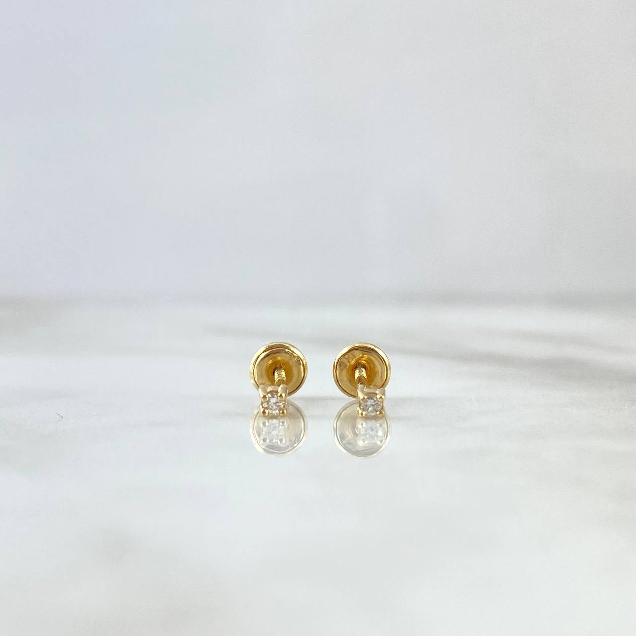 Topos 0.6gr / 1.8mm Diamante Blanco 5 pts Oro Amarillo (Joya) ©