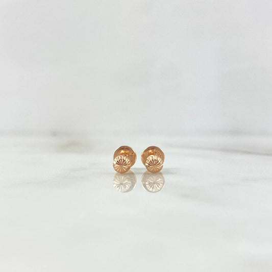 Topos Bola 0.5gr / 4mm Diamantados Oro Rosa 18K &