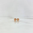 Topos Bola 0.45gr / 3mm Diamantados Oro Rosa 18K &