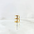 Piercing Earcuff Simulador 1.4gr / 1.3cm / Tres Bandas Oro Amarillo (Joya)