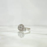 Anillo Solitario de Compromiso 4.2gr / T5 / Diamantes Blancos 1.4QTS Oro Blanco (Joya)