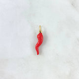 Dije Chile Jalapeño 1gr / 2.7cm / Rojo Electroestático Oro Amarillo +4 *