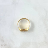 Anillo Caballo 3.7gr / T10 1/4 / Mate Dos Oros Amarillo Blanco