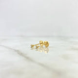 Topos Chispa 0.5gr / 2mm Diamantes Blancos 5pts Oro Amarillo (Joya)