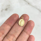 Dije Virgen Guadalupe 0.45gr / 1.9cm / Medalla Oro Amarillo