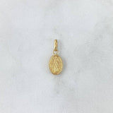 Dije Virgen Milagrosa 0.45gr / 1.8cm / Ovalada Oro Amarillo