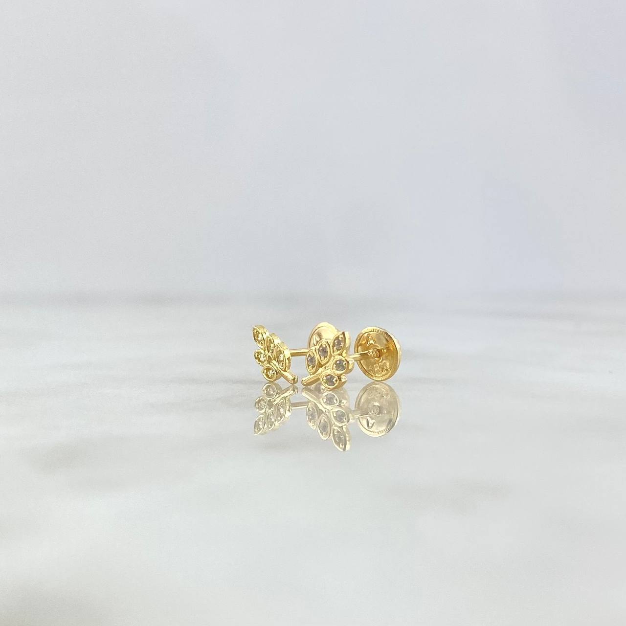 Topos Rama 0.8gr / 0.8cm / Circones Blancos Oro Amarillo