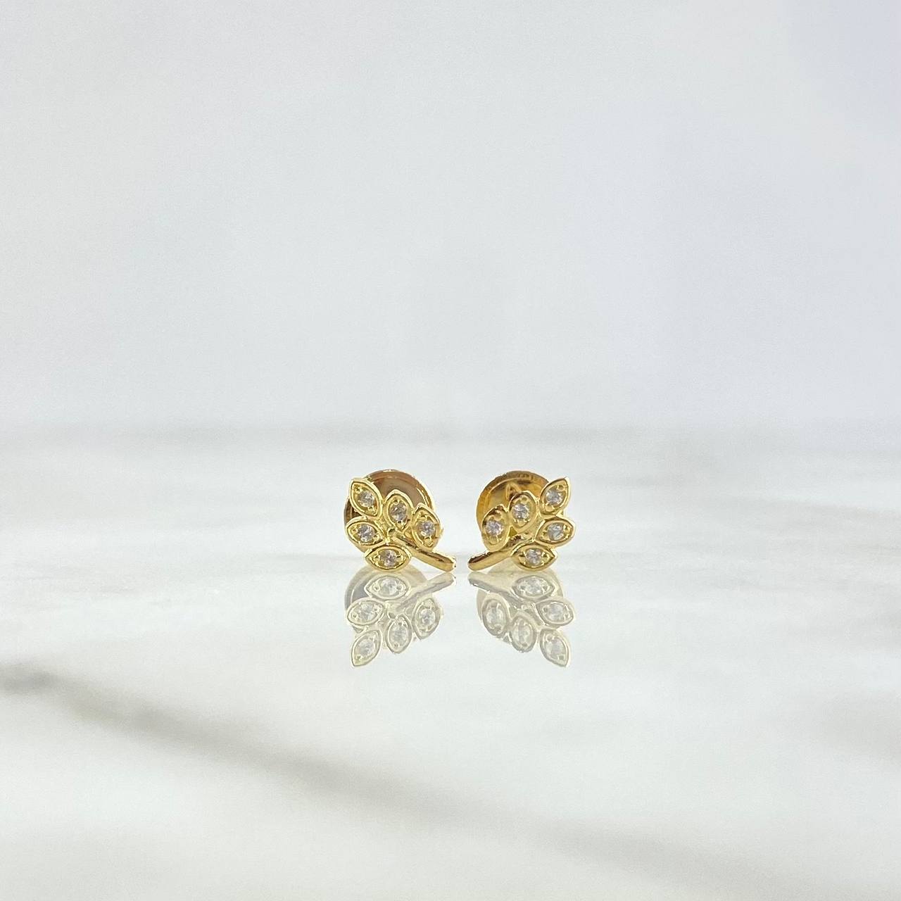 Topos Rama 0.8gr / 0.8cm / Circones Blancos Oro Amarillo