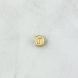 Herraje Letra J Tambor 0.3gr / 0.8cm / Doble Faz Oro Amarillo