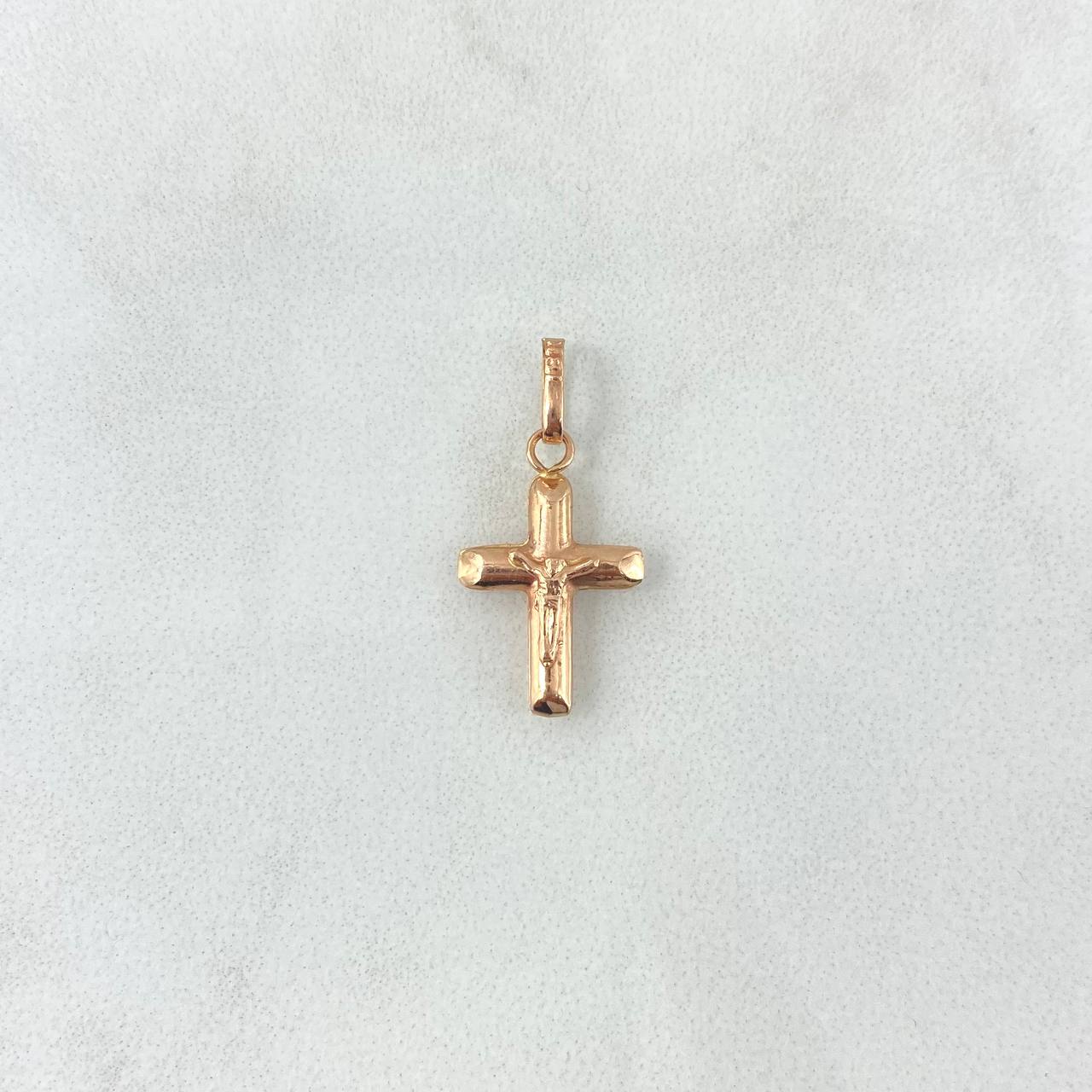 Dije Cruz Cristo 0.5gr / 2cm / Oro Rosa