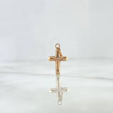 Dije Cruz Cristo 0.5gr / 2cm / Oro Rosa