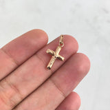 Dije Cruz Cristo 0.5gr / 2cm / Oro Rosa